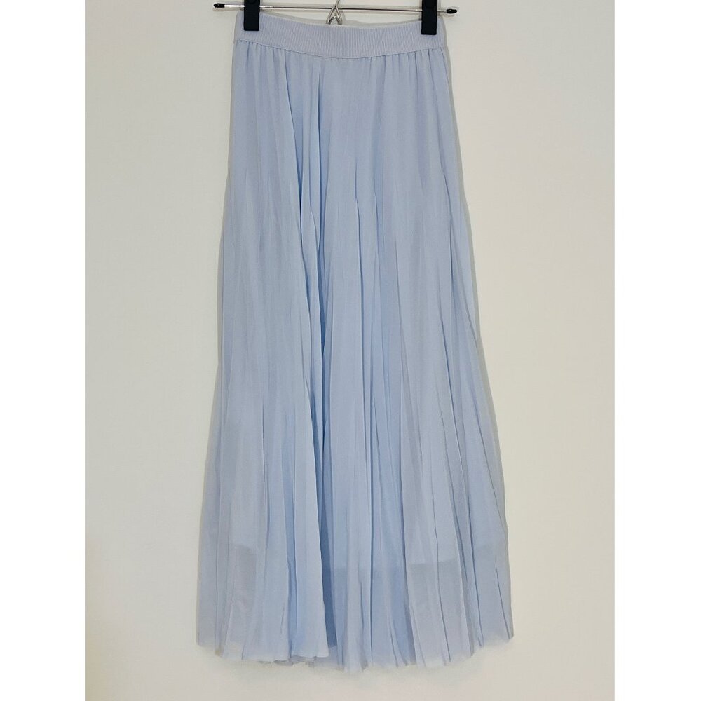 H&M Blue Pleated Skirt